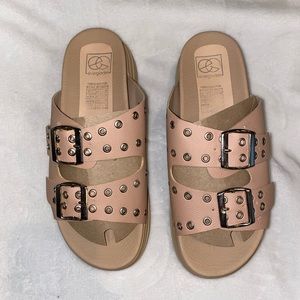 Never Worn - Taupe 2.5 Inch Platform Sandal